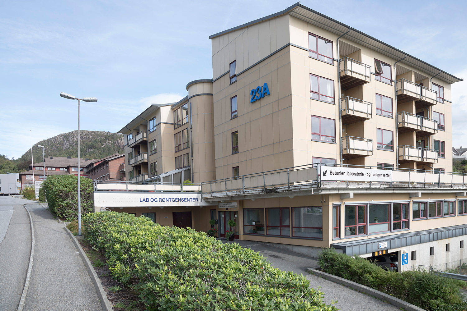 Betanien laboratorie- og røntgensenter holder til i Vestlundveien 23A. Foto: Nils Olav Mevatne.